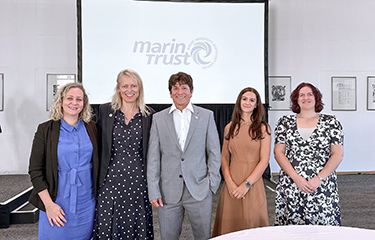 The leadership team of MarinTrust at the event unveiling the new version of its standard.