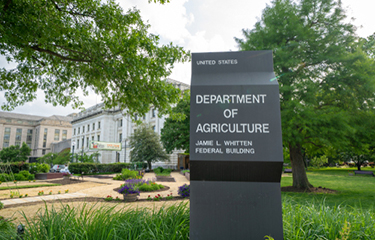 A photo of the U.S. Department of Agriculture building