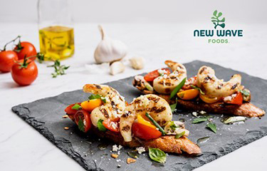 New Wave Foods' plant-based shrimp analog.