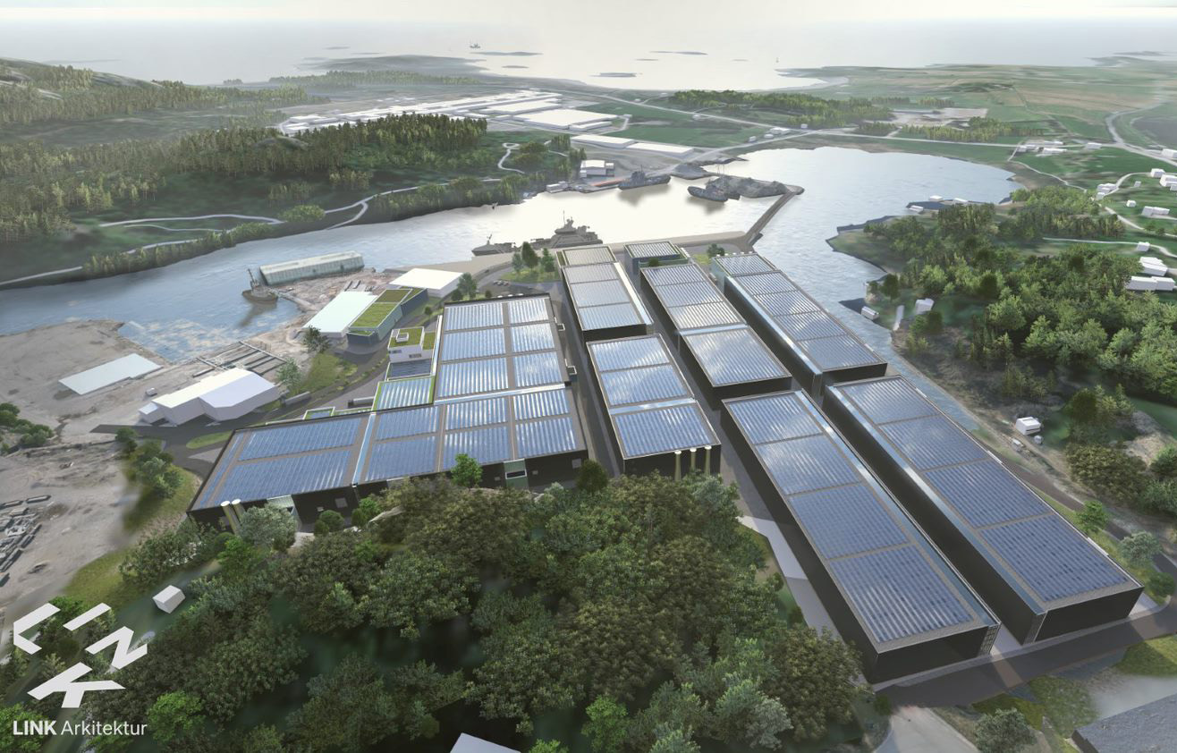 A Baring Farsund land-based aquaculture facility.