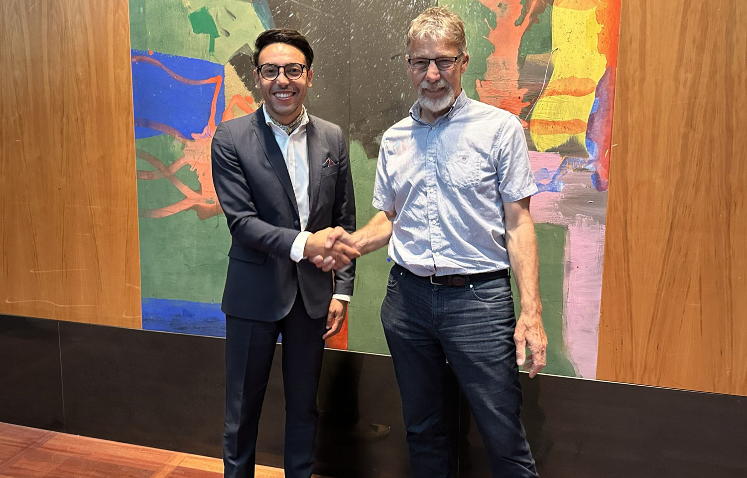 Fiskarna Aqua Chair Cizar Bachir Brahim and Globaq Solutions Founder Christian Sørensen