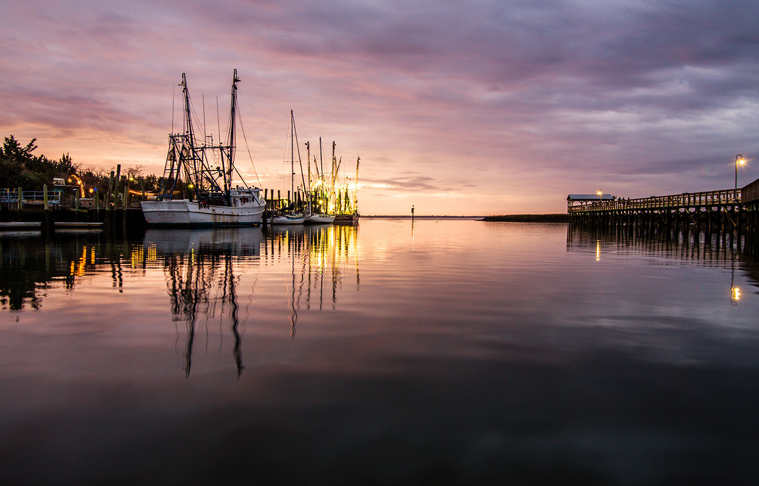 Shrimp vessels in South Carolina