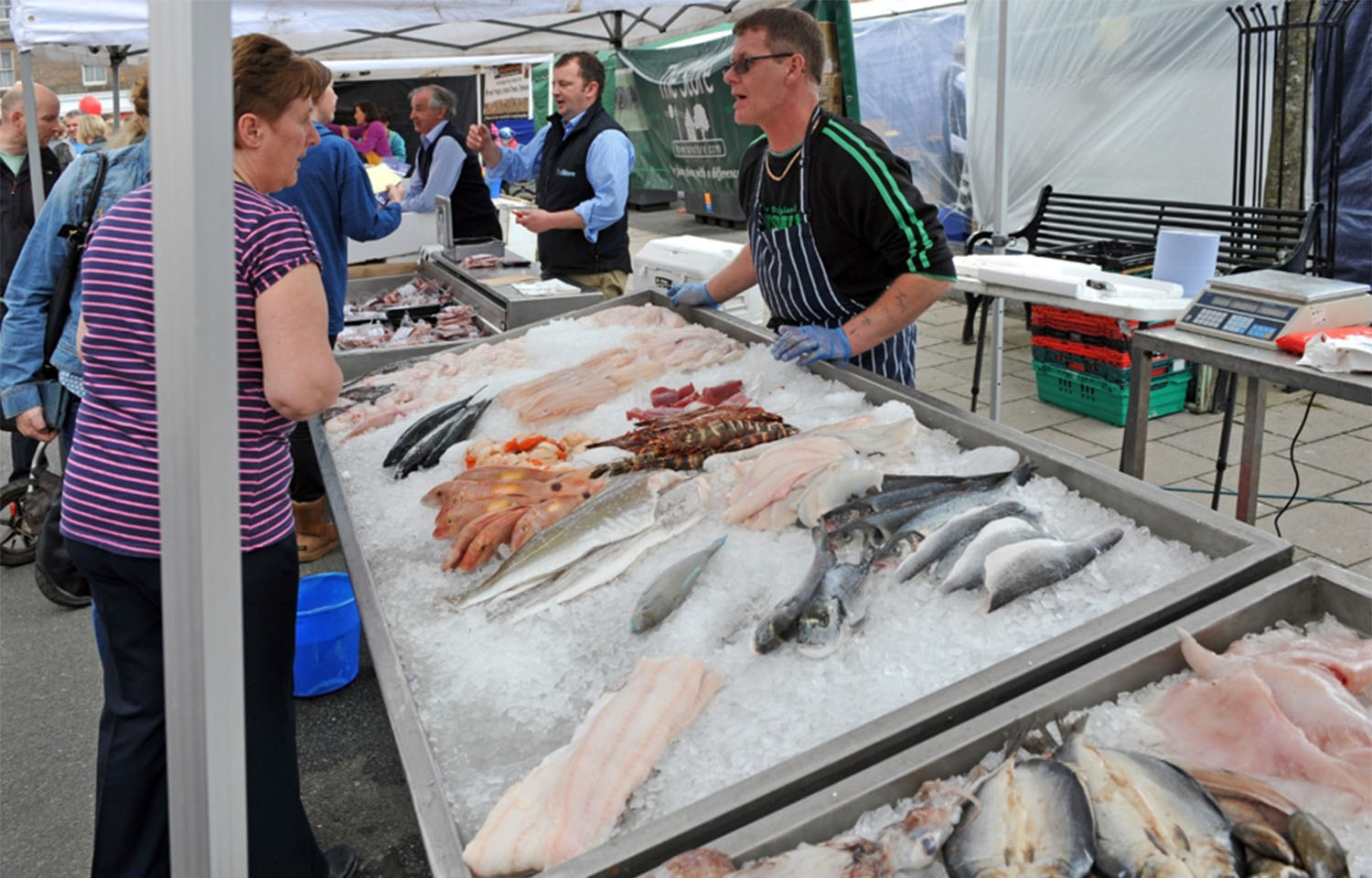A Scottish fish market