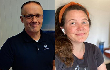 Naviaq Managing Director Lisbeth Plassen and Seacloud Managing Director Jens-Harald Jenssen