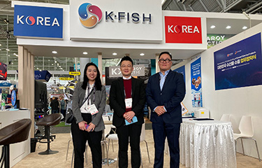 The KFish booth at Seafood Expo North America.