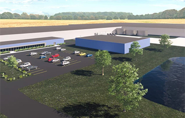 Aquabounty's RAS farm in Pioneer, Ohio, now under construction