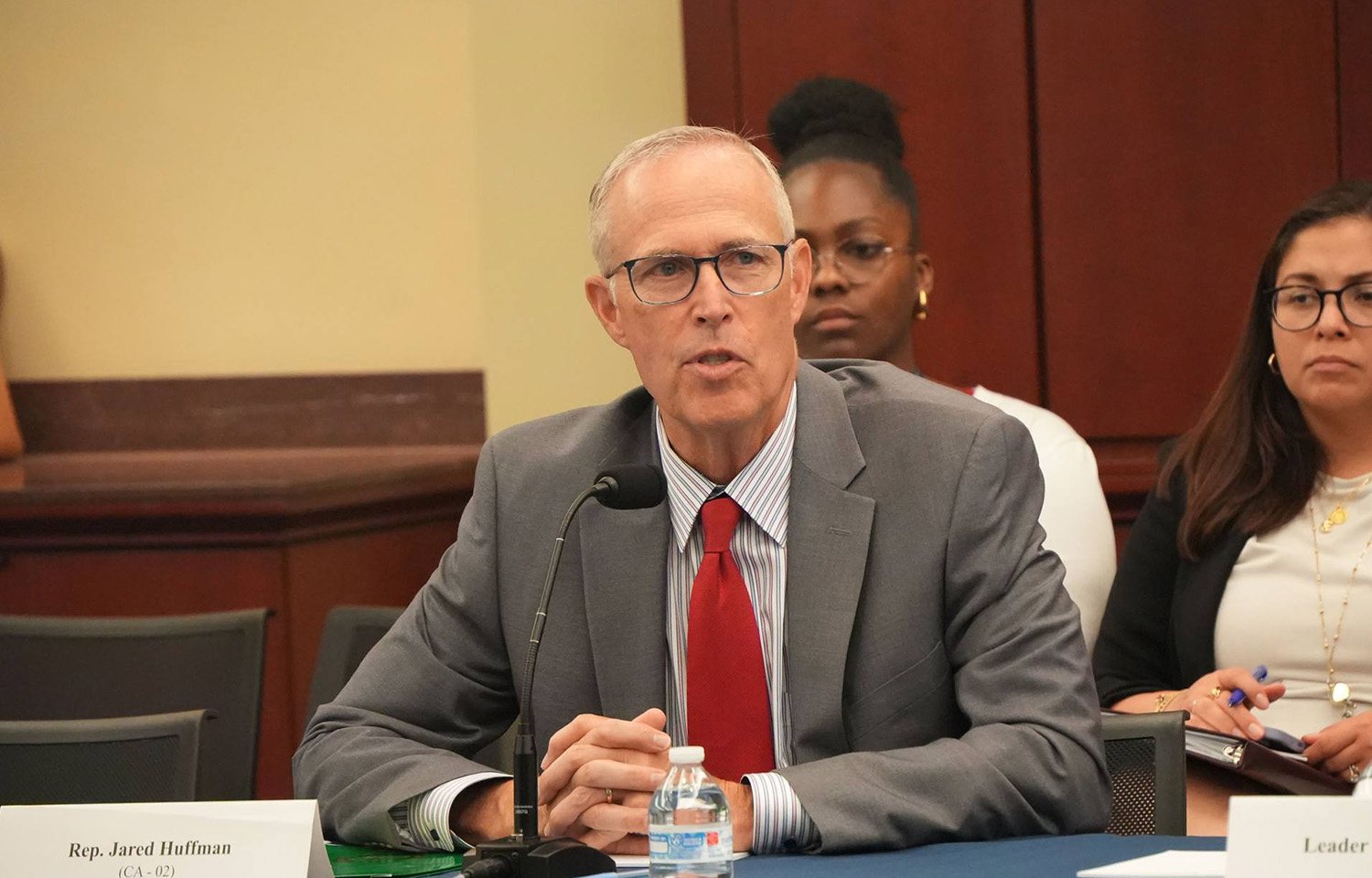 U.S. Representative Jared Huffman at a committee hearing