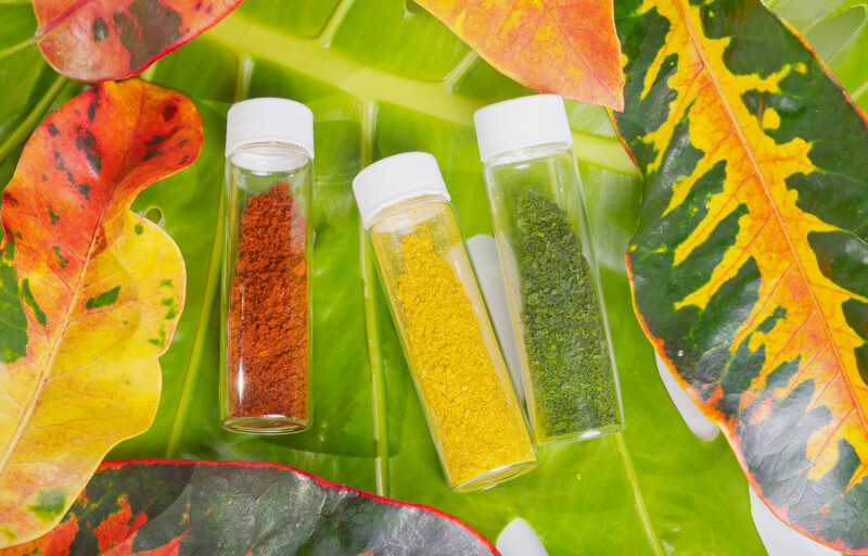 Three Kuehnle AgroSystems' ingredients in vials