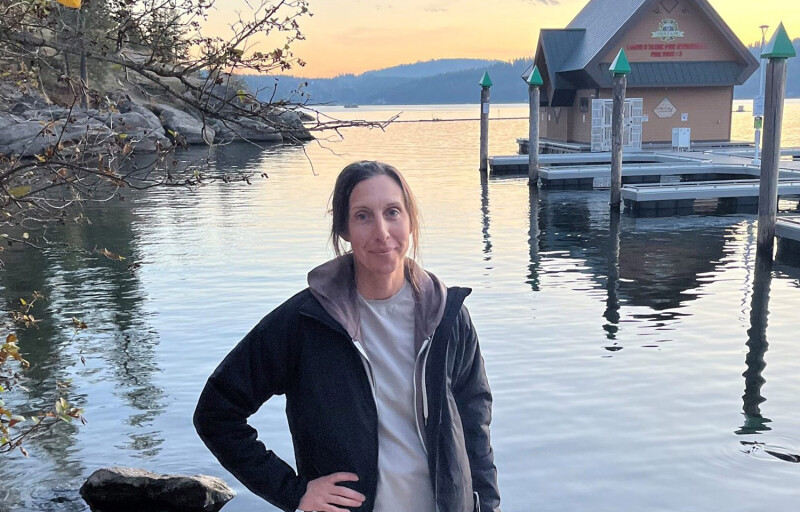 Sara Franey standing on the waterfront