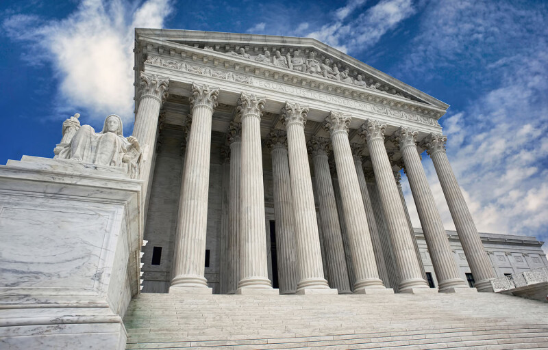 The front of the U.S. Supreme Court