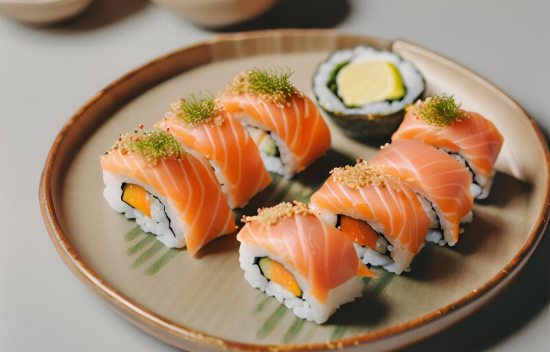 salmon sushi