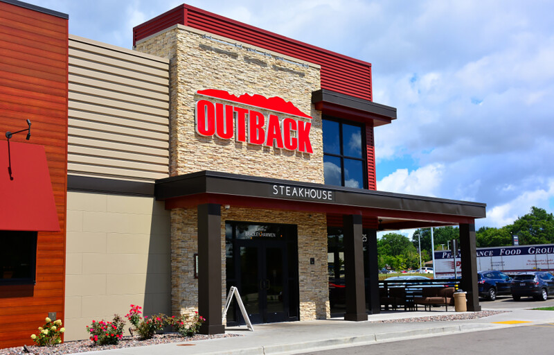 An Outback Steakhouse location in Greenfield, Wisconsin, U.S.A.