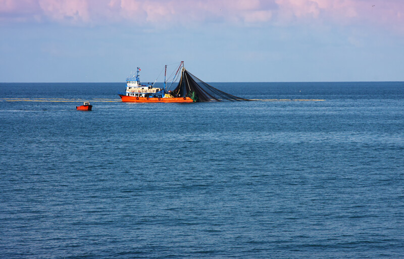 A fishing vessel in the Black Sea