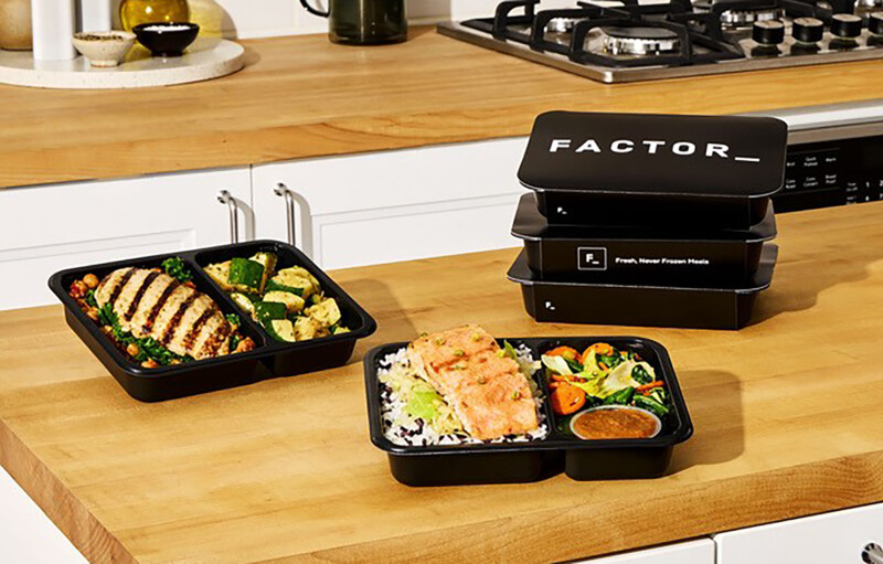 Factor meals on a table