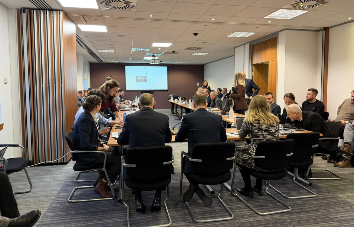 A meeting in an Edinburgh conference room
