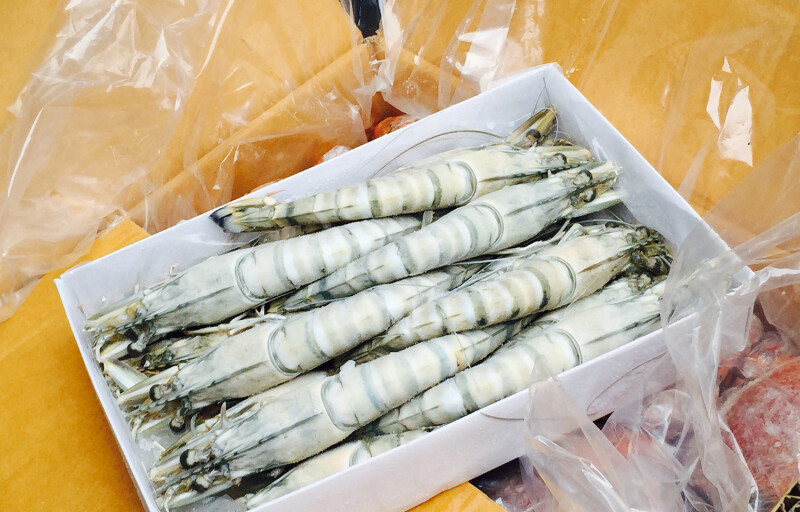 Tiger shrimp from Thailand imported to China