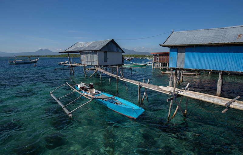The fishing village of Wuring on the island of Flores, Indonesia