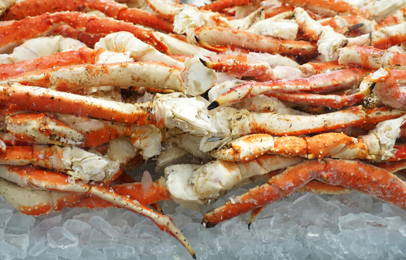 Frozen crab legs