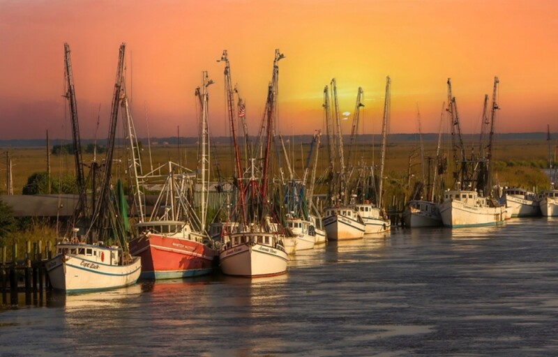 Shrimp boats in Georgia