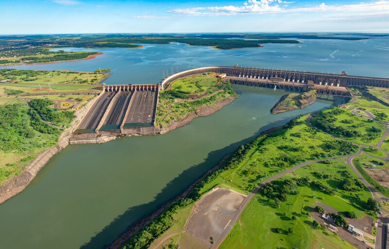 The Itaipu Dam on the Parana River