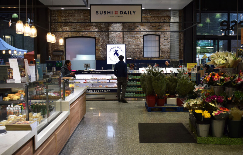 A Waitrose sushi counter