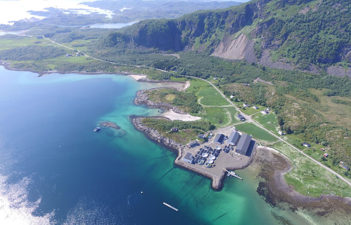 Lødingen Fisk's land-based facility site in Northern Norway