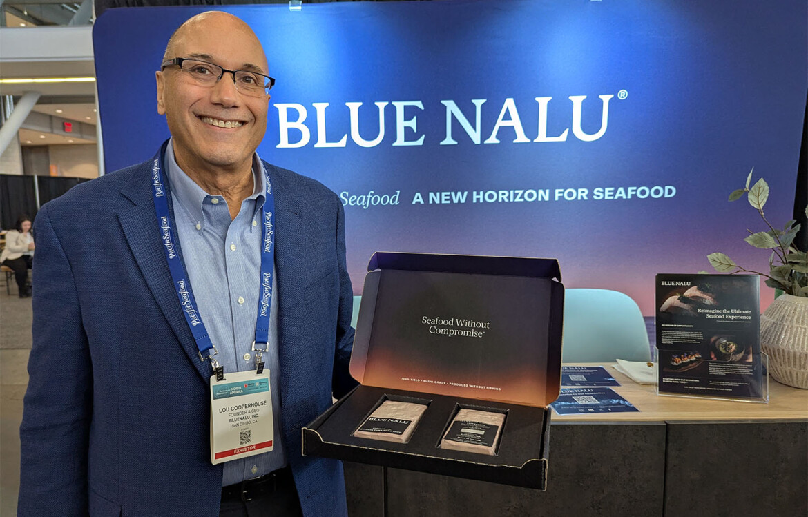 BlueNalu CEO Lou Cooperhouse at Seafood Expo North America