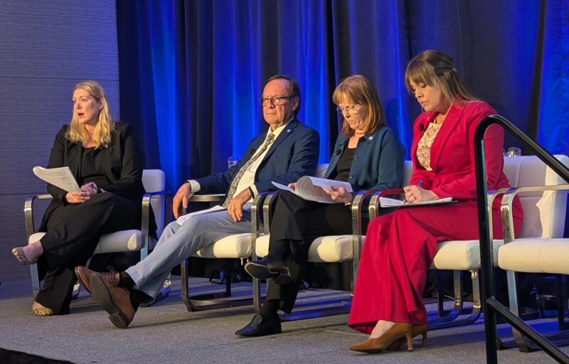 NOAA Fisheries Assistant Administrator Eugenio Piñeiro Soler on a panel at the 2026 Seafood Expo North America