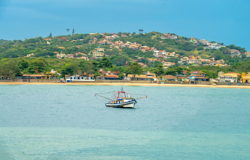 A fishing vessel near the coast of Rio de Janeiro, Brazil