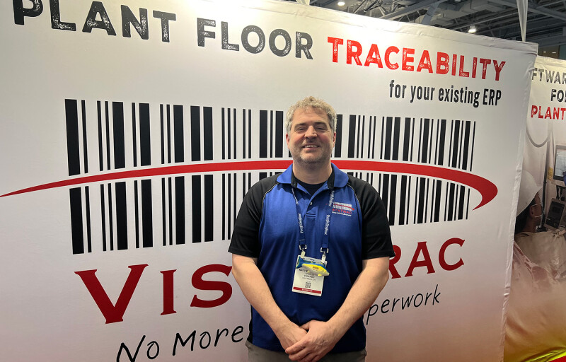 VistaTrac Vice President Matt Schoneman at the 2026 Seafood Expo North America
