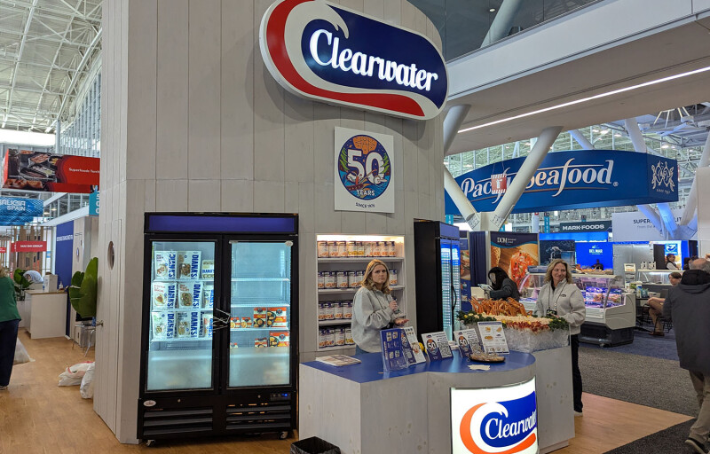 Clearwater Seafoods' booth at Seafood Expo North America