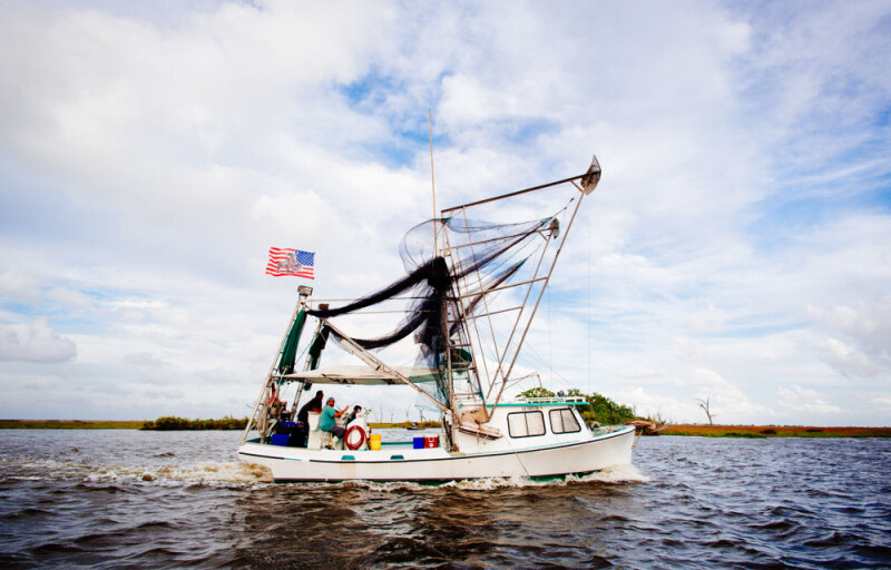 A Louisiana shrimp boat