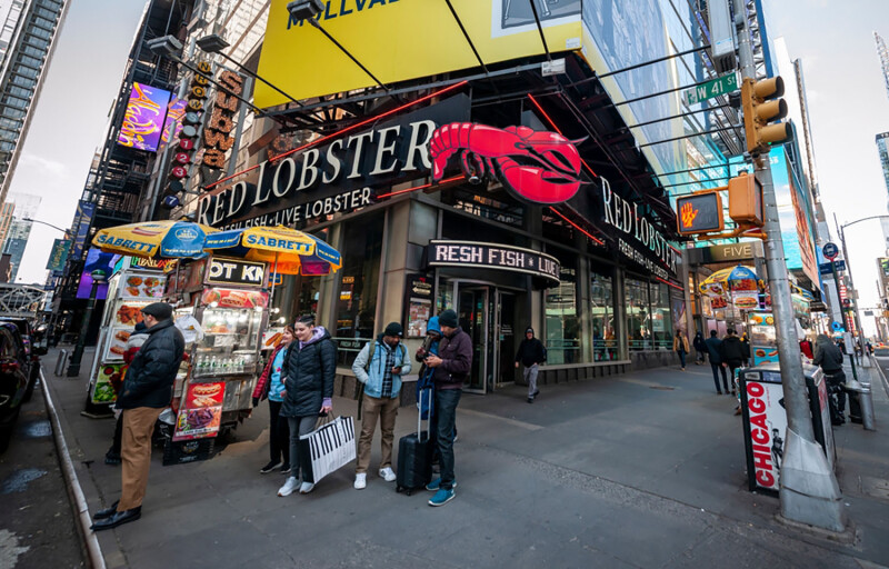 Red Lobster's soon-to-be-closed location in Times Square, New York City