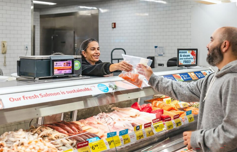 A Winn-Dixie fresh seafood counter