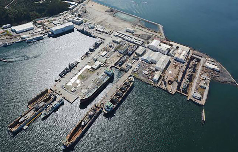 The Astilleros y Maestranzas de la Armada port in Talcahuano, Chile