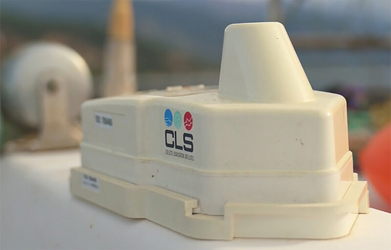 A CLS Nemo I-VMS device, which is the only device fishermen can now use in the U.K.