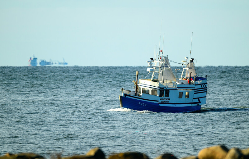 A fishing boat off Falkenberg, Sweden