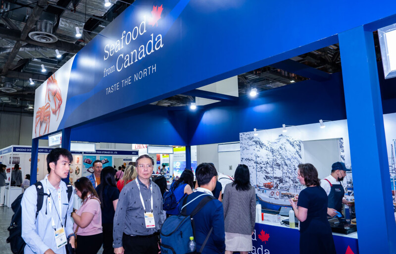 The exhibit hall floor at Seafood Expo Asia/Seafood Processing Asia