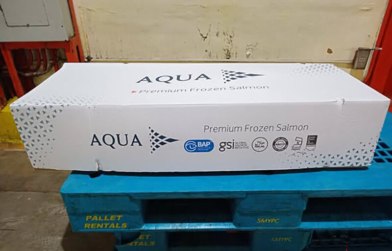 An AquaChile frozen salmon shipment