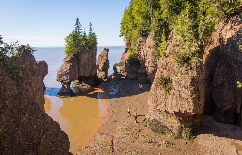 The Bay of Fundy in Canada