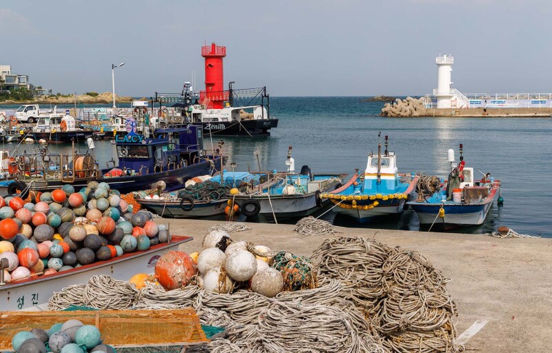 A port in South Korea