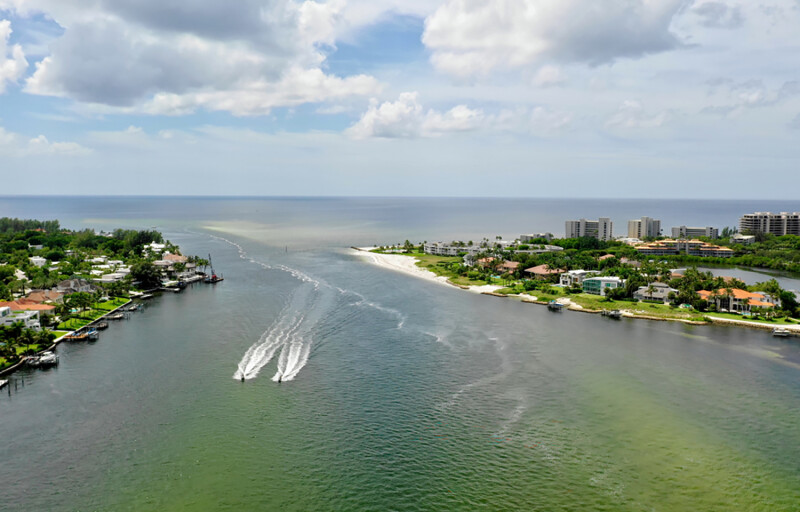 A red tide event in Florida