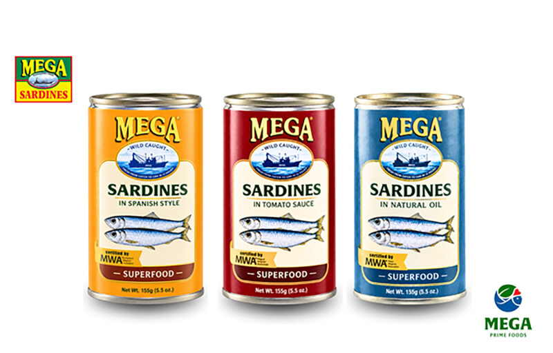 Mega Sardines in three flavors