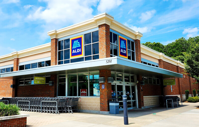 An Aldi location in Fayetteville, North Carolina, U.S.A.