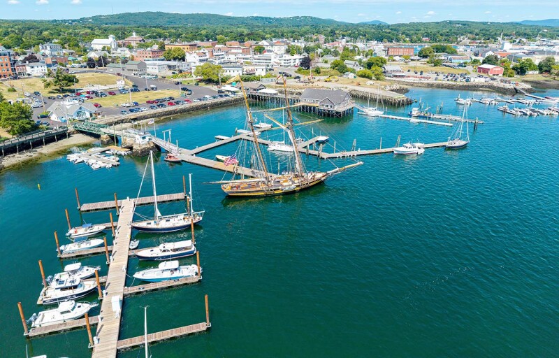 Rockland, Maine harbor