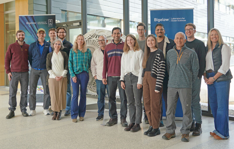 The 2026 Maine Blue Biotech Studio cohort pictured at Bigelow Laboratory for Ocean Sciences in East Boothbay, Maine, U.S.
