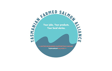 The logo for the newly formed Tasmanian Farmed Salmon Alliance