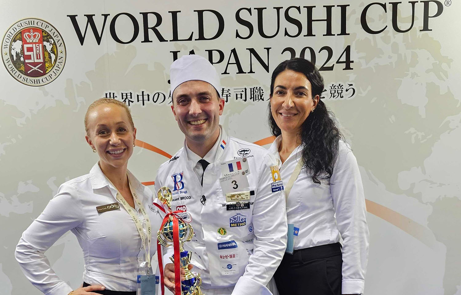 Ode Sales Manager Cathrin O. Rabben, Chef Vincent Broggi, and Else Nalbant, another Ode sales manager