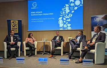 A GlobalG.A.P. panel at Seafood Expo Global 2023