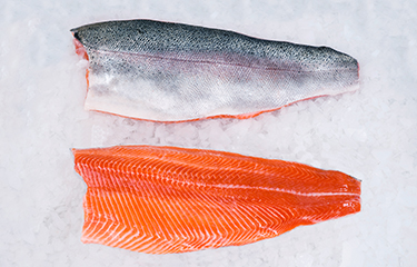 Norwegian salmon fillets.